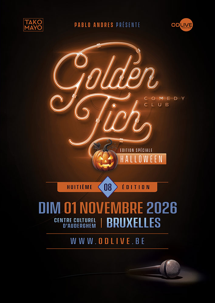 Affiche — Golden Tich Comedy Club - &Eacute;dition Spéciale Halloween